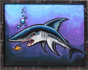Shark Bait Painting by Drew Brophy 14 x 19 Nov 2009 RS
