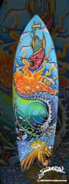 Photo:  Flying Fish Painted Surfboard by Drew Brophy