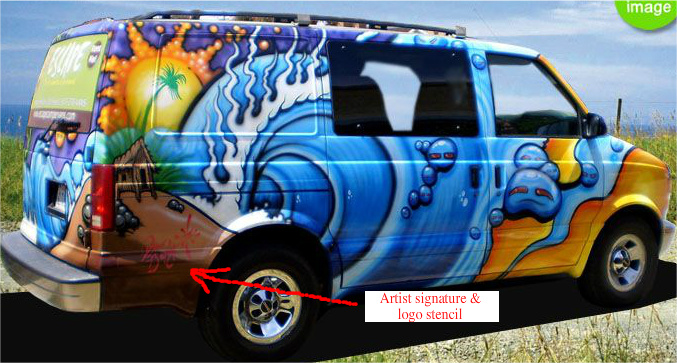 Drew Brophy Painted Escape Camper Van