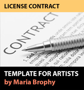 License Contract Template for Artists by Maria Brophy