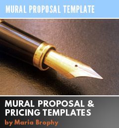 Artist's Wall Mural Proposal Template and Price Sheet